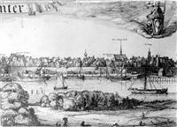 0988 rechts.jpg; 0988; Gezicht op Deventer; prent